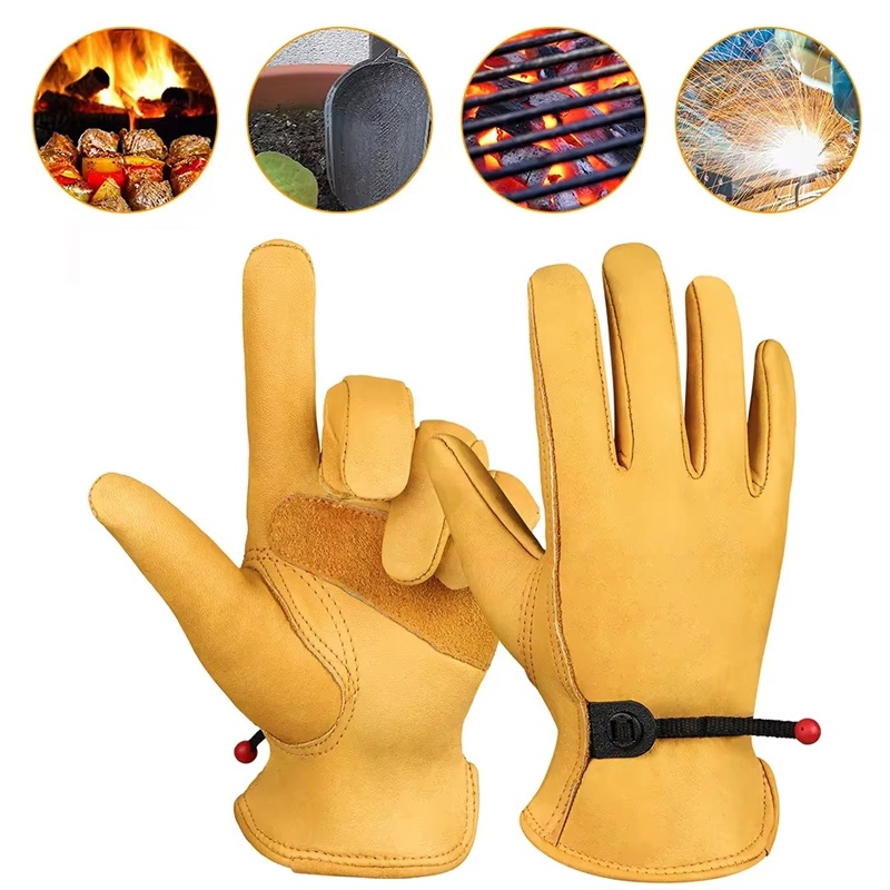 Leather Gloves Men Work Gloves - Leather Driving Glove review and price