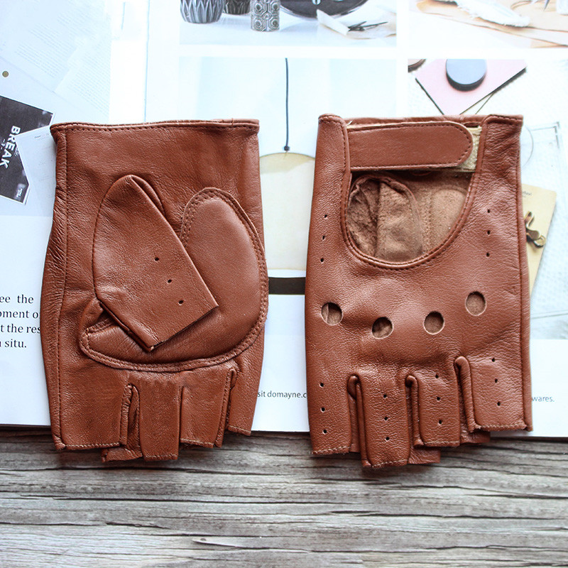 New Women's Sheepskin Half Fin - Leather Driving Glove review and price