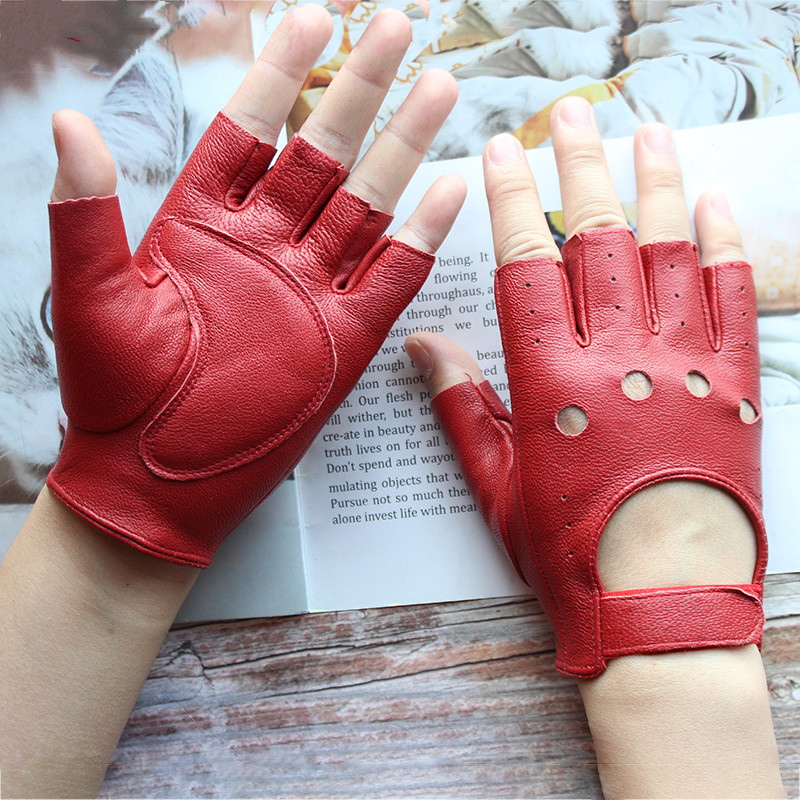 New Women's Sheepskin Half Fin - Leather Driving Glove review and price