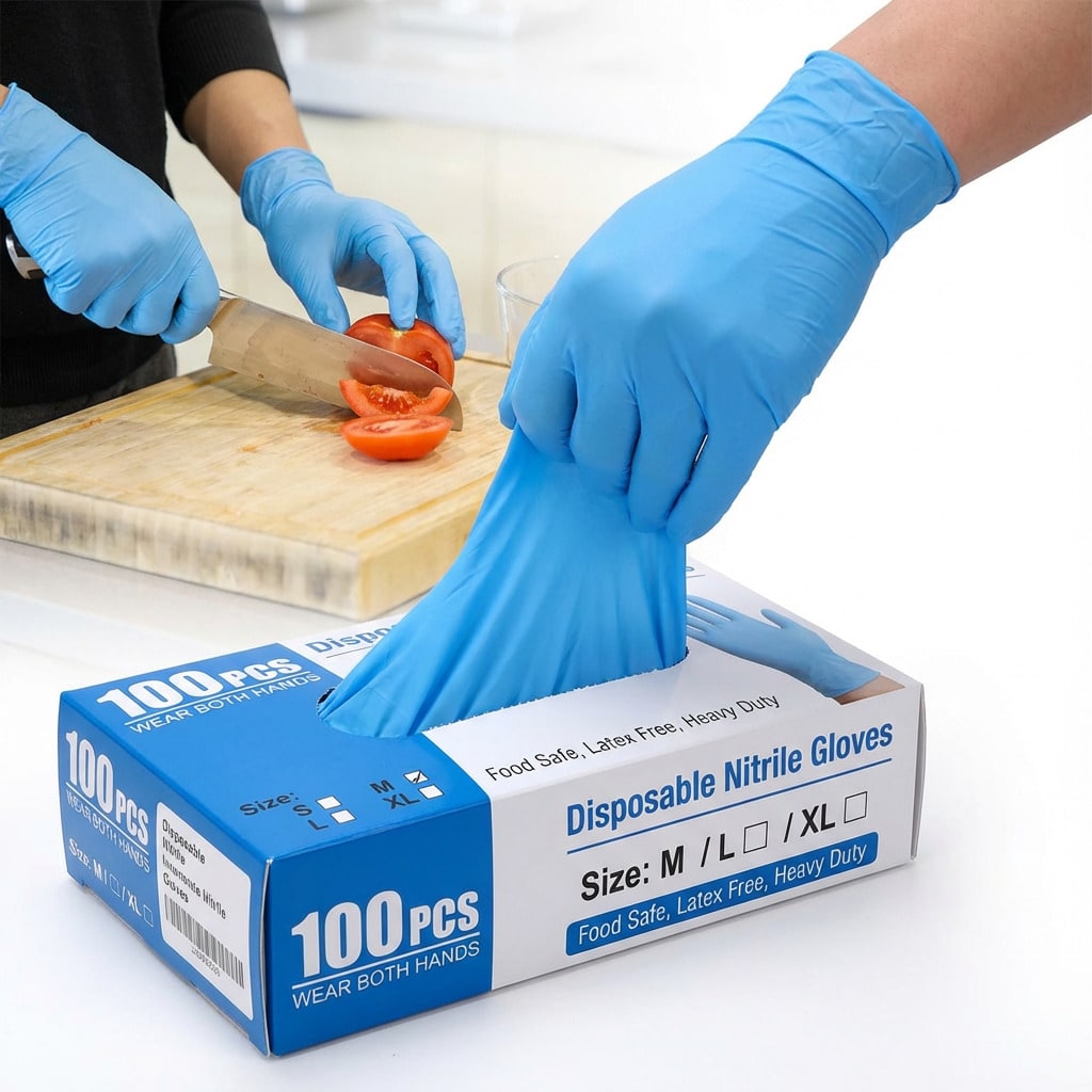 100pcs Heavy Duty Nitrile Disp - Rubber Glove Cleaning review and price