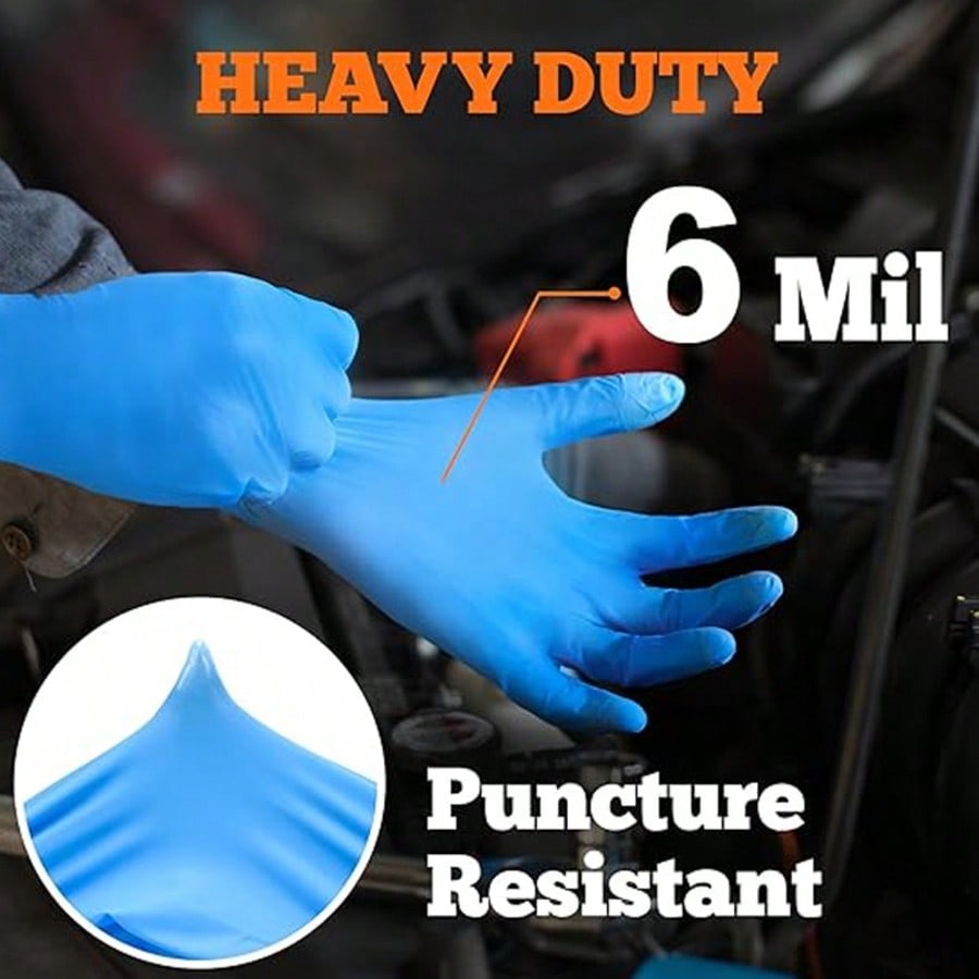 100pcs Heavy Duty Nitrile Disp - Rubber Glove Cleaning review and price